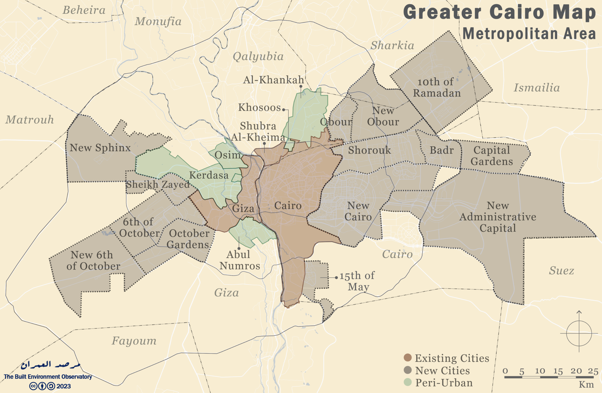 (Re)Defining the Greater Cairo Region - مرصد العمران